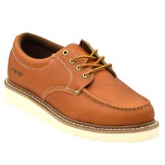 Mens Moc Toe Oxford Work Shoe