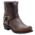 7711 Motorcycle Biker Boot Brown 