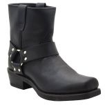 7711 Motorcycle Biker Boot Black 