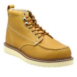 Mens 6" Classic Moc Toe Wedge Work Boot Leather