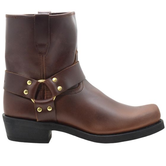 King Rocks - 7711 Motorcycle Biker Boots Brown : Golden Fox USA