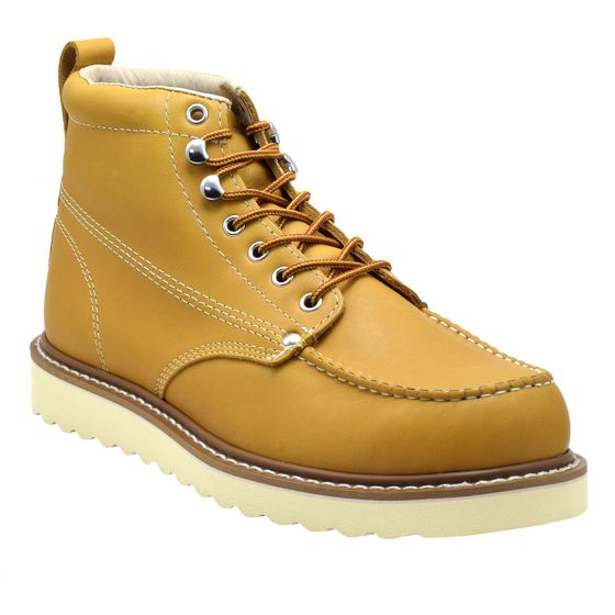 steel toe moc toe work boot