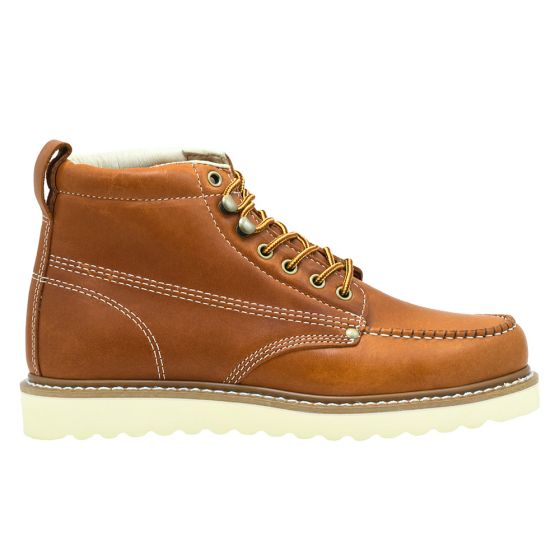 Moccasin style work boots online