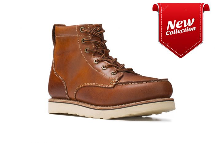 Mens steel online toe wedge boots